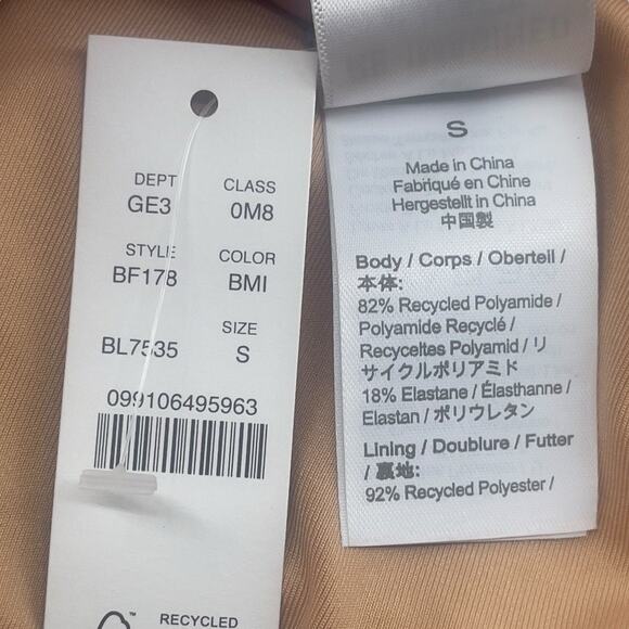 J Crew High Rise Bikini Bottoms Blue High Cut Leg Size Small BF178 New With Tags - Picture 3 of 5